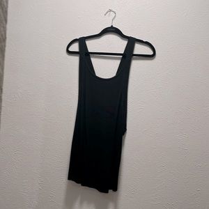 LNA Black Racerback Ribbed Top 3X